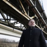 17.02.2018 Sandomierz. Most na Wiśle i poseł Marek Kwitek / Jarosław Kubalski / Radio Kielce