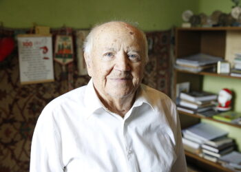 04.09.2018 Kielce. Henryk Dłużewski w swoim mieszkaniu przy ulicy Żeromskiego / Jarosław Kubalski / Radio Kielce