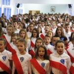 27.09.2018 Kielce. SP nr 31. Dzieci śpiewają hymn w ogólnopolskim konkursie Do Hymnu / Jarosław Kubalski / Radio Kielce