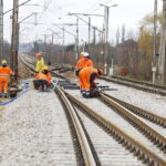 16.11.2018 Szczukowice. PKP. Przebudowa rozjazdów kolejowych / Jarosław Kubalski / Radio Kielce