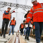 16.11.2018 Szczukowice. PKP. Przebudowa rozjazdów kolejowych / Jarosław Kubalski / Radio Kielce