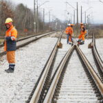 16.11.2018 Szczukowice. PKP. Przebudowa rozjazdów kolejowych / Jarosław Kubalski / Radio Kielce