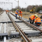 16.11.2018 Szczukowice. PKP. Przebudowa rozjazdów kolejowych / Jarosław Kubalski / Radio Kielce