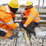 16.11.2018 Szczukowice. PKP. Przebudowa rozjazdów kolejowych / Jarosław Kubalski / Radio Kielce