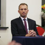 20.11.2018 Piekoszów. Pierwsza sesja nowej rady gminy. Wójt Zbigniew Piątek / Jarosław Kubalski / Radio Kielce