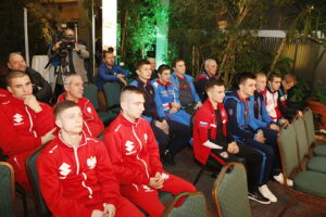 22.11.2018 Kielce. Oficjalne ważenie zawodników przed meczem bokserskim Polska - Rosja / Jarosław Kubalski / Radio Kielce