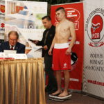 22.11.2018 Kielce. Oficjalne ważenie zawodników przed meczem bokserskim Polska - Rosja. Bartłomiej Przybyła / Jarosław Kubalski / Radio Kielce
