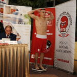 22.11.2018 Kielce. Oficjalne ważenie zawodników przed meczem bokserskim Polska - Rosja. Damian Durkacz / Jarosław Kubalski / Radio Kielce