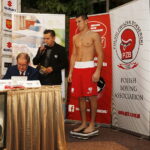 22.11.2018 Kielce. Oficjalne ważenie zawodników przed meczem bokserskim Polska - Rosja. Bartosz Gołębiewski / Jarosław Kubalski / Radio Kielce
