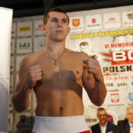 22.11.2018 Kielce. Oficjalne ważenie zawodników przed meczem bokserskim Polska - Rosja. Bartosz Gołębiewski / Jarosław Kubalski / Radio Kielce