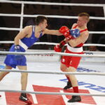 23.11.2018 Kielce. Mecz bokserski Polska - Rosja. Ireneusz Wojtasiński i Stiepan Khitarian / Jarosław Kubalski / Radio Kielce