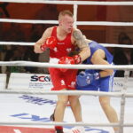 23.11.2018 Kielce. Mecz bokserski Polska - Rosja. Łukasz Stanioch i Andriej Kosenkow / Jarosław Kubalski / Radio Kielce