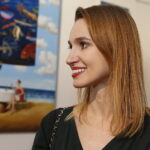 24.11.2018 Ćmielów. Wystawa prac Natalii i Rafała Olbińskich „Metamorfozy z ludzką twarzą” w fabryce porcelany AS. Natalia Olbiński / Jarosław Kubalski / Radio Kielce