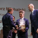 26.11.2018 Kielce. Duża scena KCK. Inauguracja kampanii "Biała Wstążka" . Nagrody Wręczyli senator Krzysztof Słoń i prezydent Kielc Bogdan Wenta / Jarosław Kubalski / Radio Kielce
