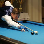 27.11.2018 Kielce. Mistrzostwa Polski w pool bilard. Michał Turkowski / Jarosław Kubalski / Radio Kielce