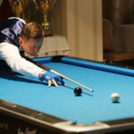 27.11.2018 Kielce. Mistrzostwa Polski w pool bilard. Michał Turkowski / Jarosław Kubalski / Radio Kielce