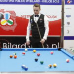 27.11.2018 Kielce. Mistrzostwa Polski w pool bilard.Tomasz Kapłan / Jarosław Kubalski / Radio Kielce