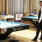 27.11.2018 Kielce. Mistrzostwa Polski w pool bilard. Michał Turkowski / Jarosław Kubalski / Radio Kielce