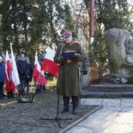 29.11.2018 Kielce. Uroczystości pod krzyżem powstańczym przy zbiegu ulic Zagórskiej i Źródłowej w 188 rocznicę wybuchu powstania listopadowego / Jarosław Kubalski / Radio Kielce