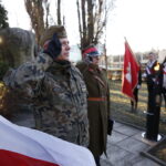 29.11.2018 Kielce. Uroczystości pod krzyżem powstańczym przy zbiegu ulic Zagórskiej i Źródłowej w 188 rocznicę wybuchu powstania listopadowego / Jarosław Kubalski / Radio Kielce