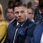 Sztab wyborczy Bogdana Wenty. Na zdjęciu: Marcin Chłodnicki  / Marzena Mąkosa / Radio Kielce