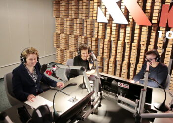 Punkty widzenia. Na zdjęciu (od lewej): Katarzyna Bernat - Radio eM Kielce, dr Agnieszka Zaremba - politolog Uniwersytetu Jana Kochanowskiego w Kielcach i Michał Kita - Radio Kielce / Marzena Mąkosa / Radio Kielce