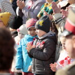 Akcja MEN "Rekord dla Niepodległej". Odśpiewanie hymnu w III LO im. Cypriana Kamila Norwida w Kielcach / Marzena Mąkosa / Radio Kielce