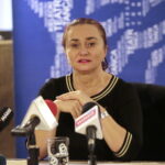 Konferencja prasowa Kieleckiego Teatru Tańca dotycząca Wieczoru Premierowego "Cudowny Mandaryn" i "Drewniany Książę". Elżbieta Pańtak - Dyrektor Kieleckiego Teatru Tańca / Marzena Mąkosa / Radio Kielce