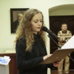 Uroczyste wystawienie Orderu Orła Białego w Muzeum Lat Szkolnych Stefana Żeromskiego. Na zdjęciu: Dagna Dywicka / Marzena Mąkosa / Radio Kielce