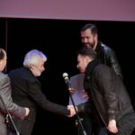 Ogólnopolski Niezależny Festiwal Form Dokumentalnych. XXIV NURT 2018 w Kieleckim Centrum Kultury. Gala finałowa. SREBRNY NURT. Nagroda Ministerstwa Kultury i Dziedzictwa Narodowego. Nagrodę wręcza Jerzy Armata - członek Komisji Artystycznej / Marzena Mąkosa / Radio Kielce