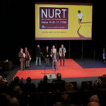 Ogólnopolski Niezależny Festiwal Form Dokumentalnych. XXIV NURT 2018 w Kieleckim Centrum Kultury. Gala finałowa. Przemawia Wojciech Ligęza- członek Komisji Artystycznej / Marzena Mąkosa / Radio Kielce