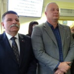 Od lewej: poseł PiS Andrzej Kryj, przewodniczący hutniczej Solidarności Wojciech Krasuski, senator PiS Jarosław Rusiecki / Emilia Sitarska / Radio Kielce