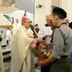 Ostrowiec Świętokrzyski. Uroczystości związane z obchodami 100 lat niepodległości Polski. Na zdjęciu: biskup sandomierski Krzysztof Nitkiewicz / Emilia Sitarska / Radio Kielce