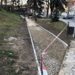 Trwają prace rewitalizacyjne na skwerze Solidarności w Sandomierzu / Grażyna Szlęzak-Wójcik / Radio Kielce