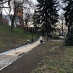 Trwają prace rewitalizacyjne na skwerze Solidarności w Sandomierzu / Grażyna Szlęzak-Wójcik / Radio Kielce