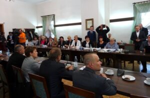 Zaprzysiężenie nowej Rady Miasta i burmistrza w Opatowie / Emilia Sitarska / Radio Kielce