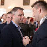 Spotkanie opłatkowe biskupa sandomierskiego Krzysztofa Nitkiewicza z samorządowcami, politykami, przedstawicielami miejscowych instytucji kultury i przedsiębiorcami / Grażyna Szlęzak-Wójcik / Radio Kielce