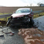 Wałsnów, powiat ostrowiecki. Wypadek na drodze wojewódzkiej nr 751 / Straż Pożarna