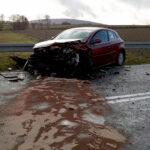 Wałsnów, powiat ostrowiecki. Wypadek na drodze wojewódzkiej nr 751 / Straż Pożarna