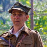 Adam Bidas na planie filmu „Tarzan - ułan z Zawichostu” / Katarzyna Ślusarz