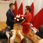 Bartłomiej Dorywalski - wicewojewoda świętokrzyski, Agata Wojtyszek - wojewoda świętokrzyski / Jarosław Kubalski / Radio Kielce