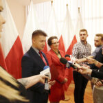 Bartłomiej Dorywalski - wicewojewoda świętokrzyski, Agata Wojtyszek - wojewoda świętokrzyski / Jarosław Kubalski / Radio Kielce