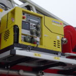 Wóz bojowy z drabiną o długości 37 metrów trafił do jednostki ratowniczo-gaśniczej nr 1 Komendy Państwowej Straży Pożarnej w Ostrowcu Świętokrzyskim / Emilia Sitarska / Radio Kielce