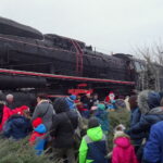 Rozświetlenie choinki oraz zabytkowego parowozu / Ewa Pociejowska-Gawęda / Radio Kielce