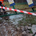 Kielce. Autobus wjechał w przystanek na ulicy Okrzei / Karol Żak / Radio Kielce