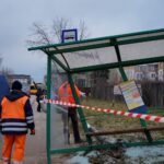 Kielce. Autobus wjechał w przystanek na ulicy Okrzei / Karol Żak / Radio Kielce