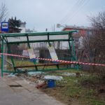 Kielce. Autobus wjechał w przystanek na ulicy Okrzei / Karol Żak / Radio Kielce