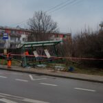 Kielce. Autobus wjechał w przystanek na ulicy Okrzei / Karol Żak / Radio Kielce