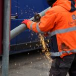 Kielce. Autobus wjechał w przystanek na ulicy Okrzei / Karol Żak / Radio Kielce