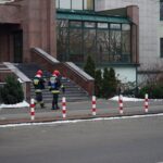 Kielce. Ewakuacja Sądu Rejonowego / Karol Żak / Radio Kielce